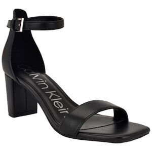 Calvin Klein Women's Nolene Ankle Strap Block Heel Sandals